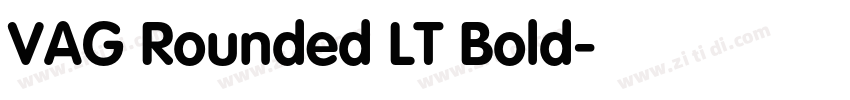 VAG Rounded LT Bold字体转换
